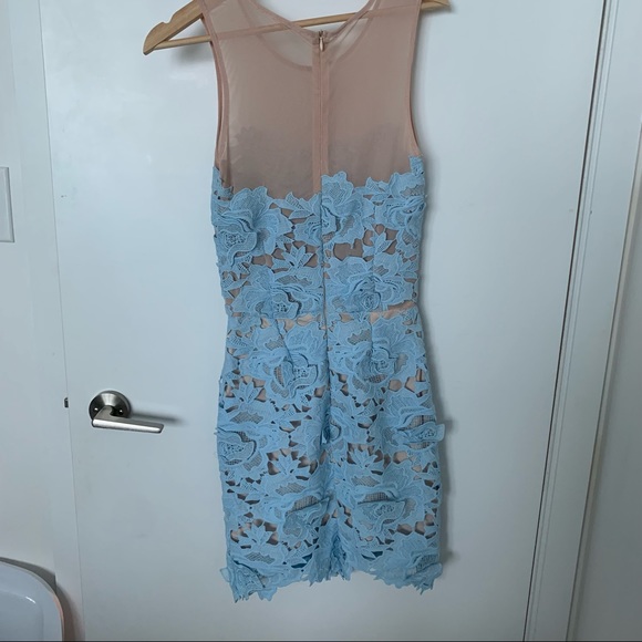 Missguided Blue Floral Dress - Picture 2 of 2